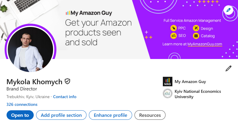 Verified LinkedIn Profile