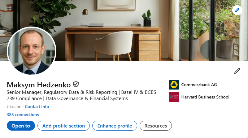 Verified LinkedIn Profile