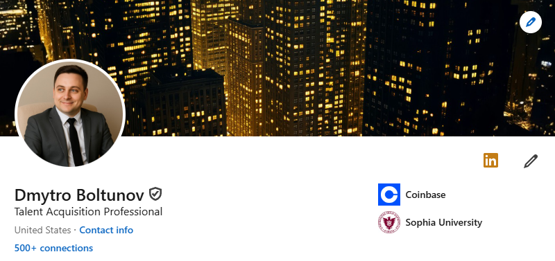 Verified LinkedIn Profile