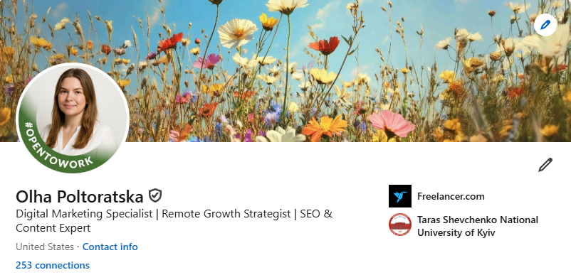 Verified LinkedIn Profile