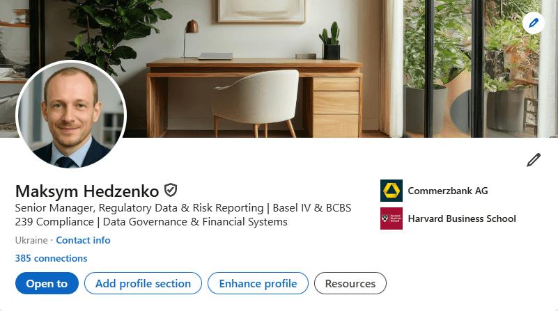 Verified LinkedIn Profile 3